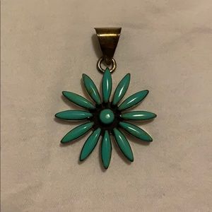 Sterling silver turquoise pendent